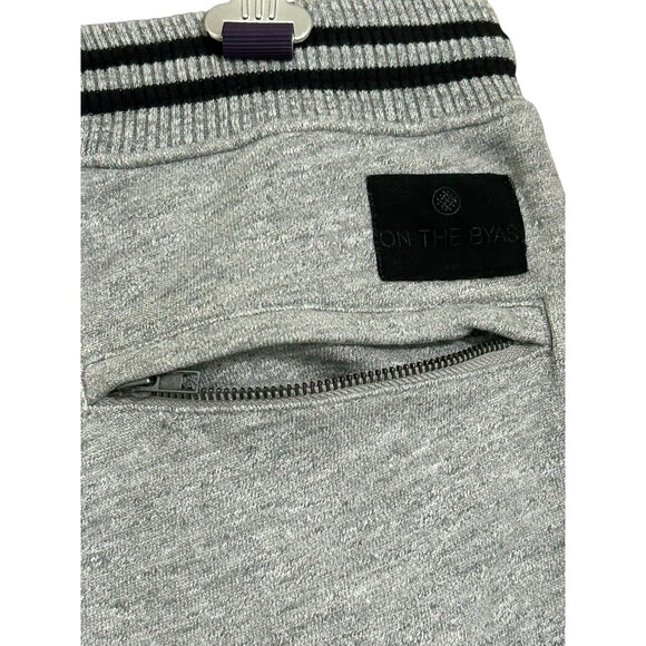On the Byas Men's Joggers Size Large Gray Drawstring Gray/black Loungewear - Picture 3 of 10